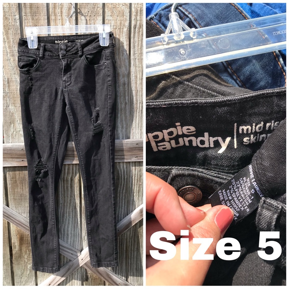 Hippie Laundry size 5 Distressed skinny jeans
